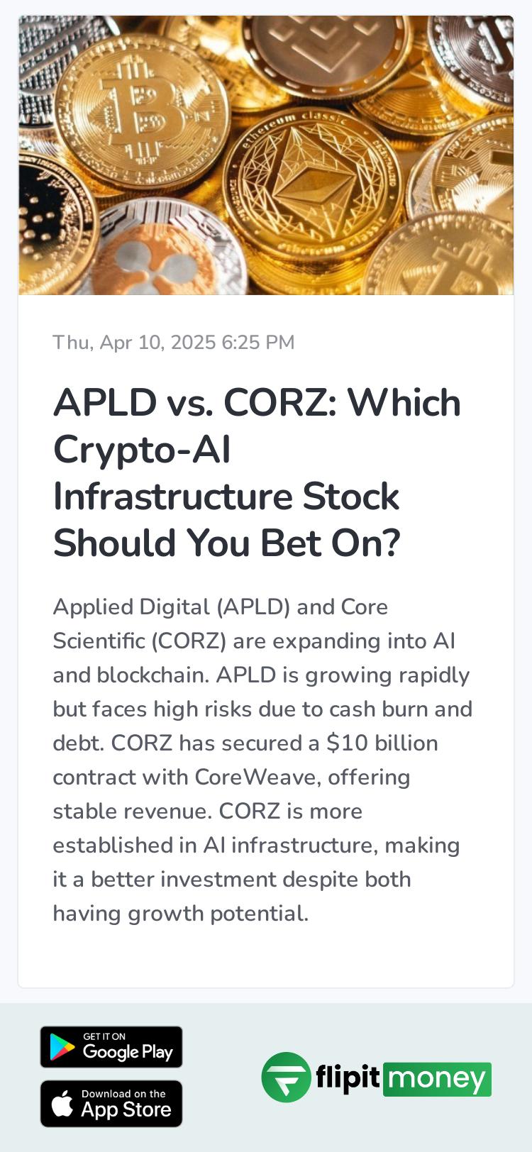 APLD vs. CORZ: Which Crypto-AI Infrastructure Stock Should You Bet On?