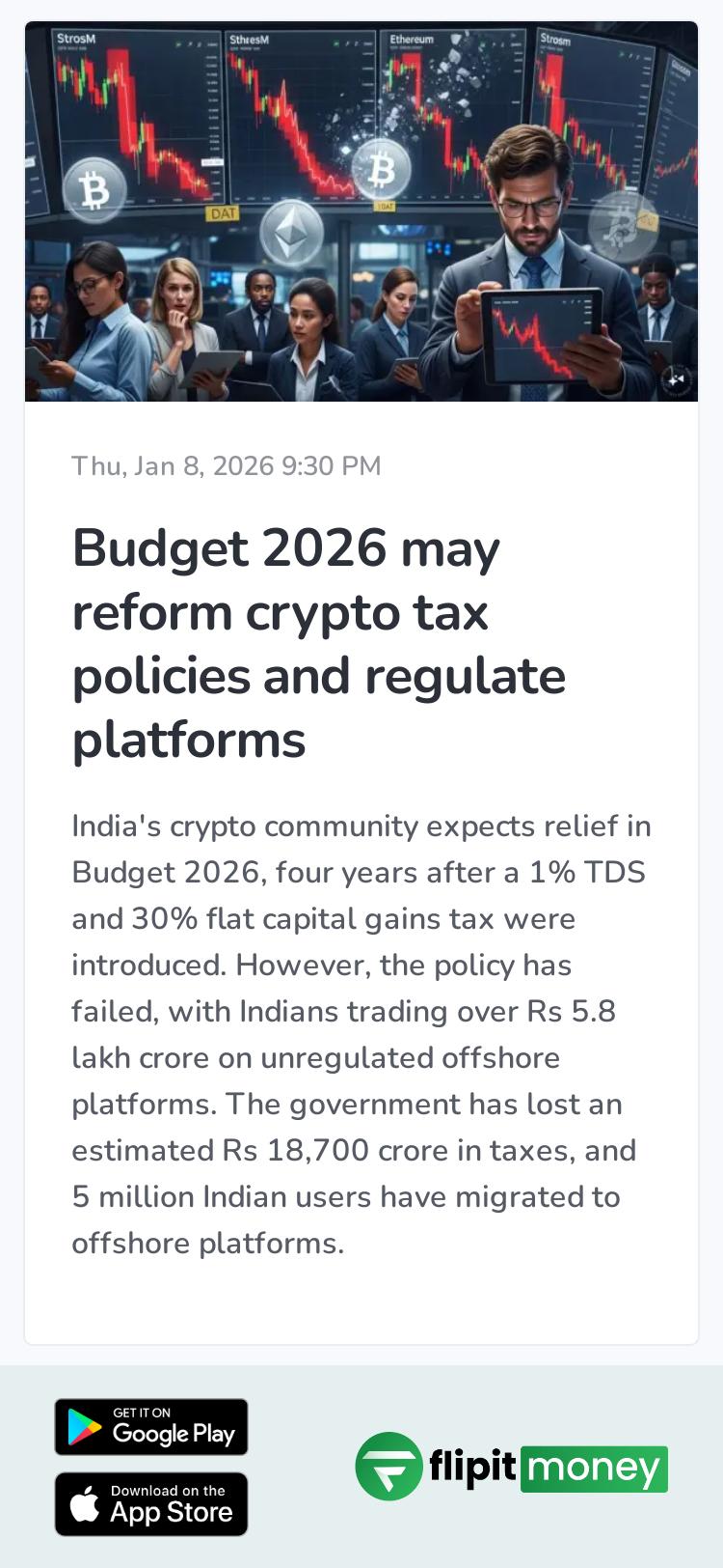 Budget 2026 may reform crypto tax policies and regulate platforms